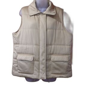 Jones New York Tan Puffer Vest